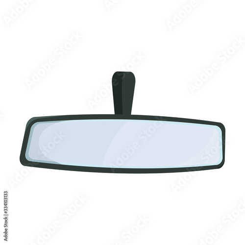 Rear view mirrors vector icon.Cartoon vector icon isolated on white background rear view mirrors.