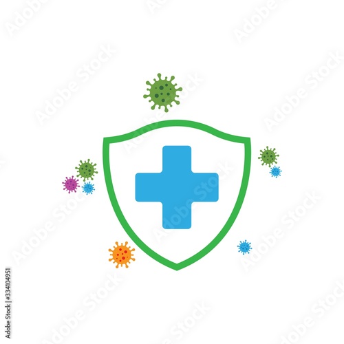 virus and bacteria icon vector illustration design