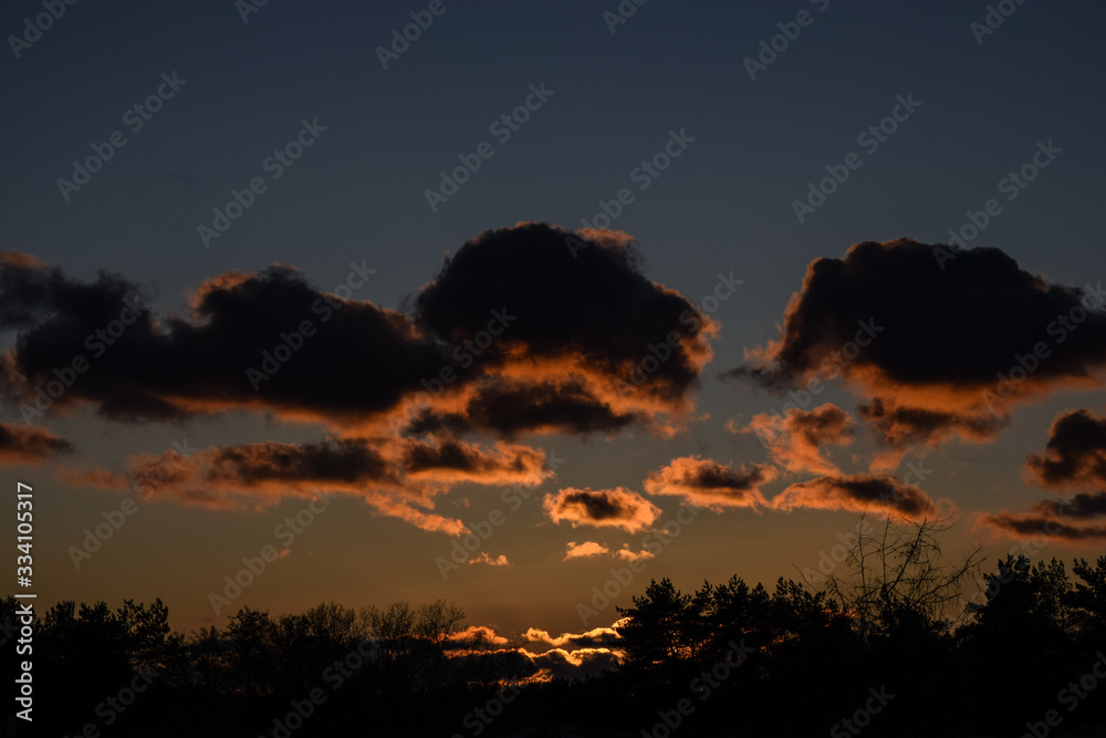 Obraz premium sunset in mountains