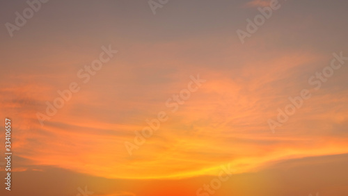 Clouds and sky at sunset