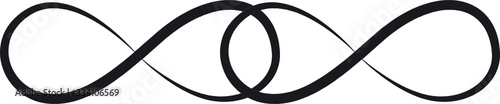 Elegant infinity sign, vector illustration