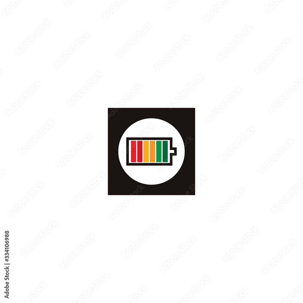 Battery logo template vector icon illustration Battery logo template vector icon illustration