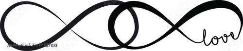 Elegant infinity sign, vector illustration