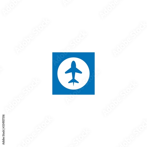 Airplane logo templat vector