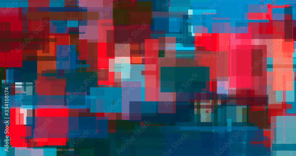 Abstract dark digital painting, 4096 pixel wide background illustration, good for 4K video. Grunge paint texture, colorful distressed background, hand drawn artwork with bright red accents