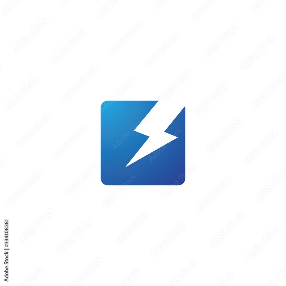 Lightning logo vector template icon design Lightning logo vector template icon design