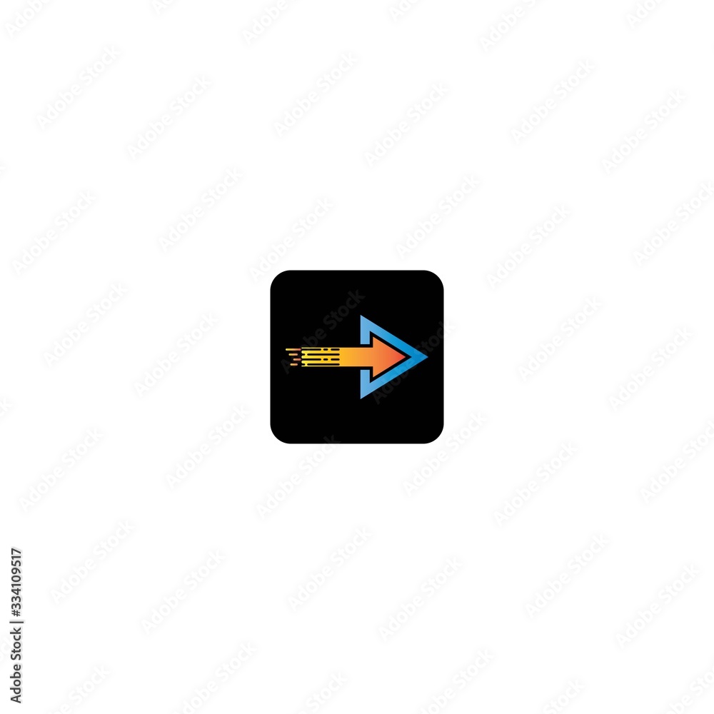 Arrows vector illustration icon logo template design Arrows vector illustration icon logo template design