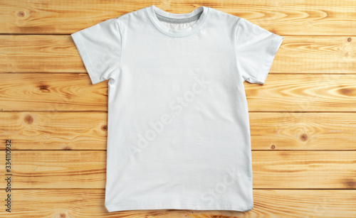Canvas Print White color-t-shirt with copy space for your design