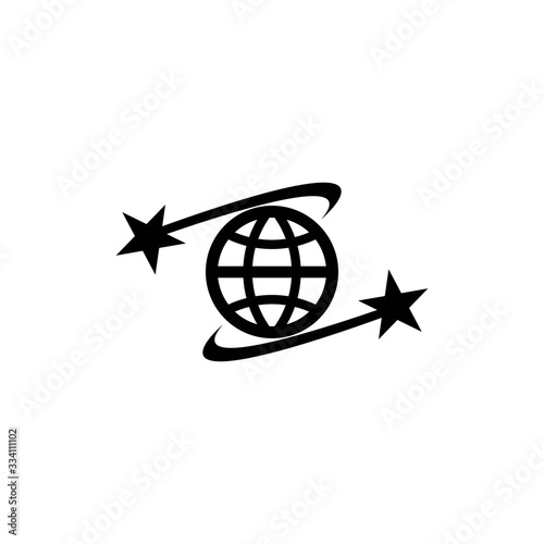 Global star logo template vector icon design