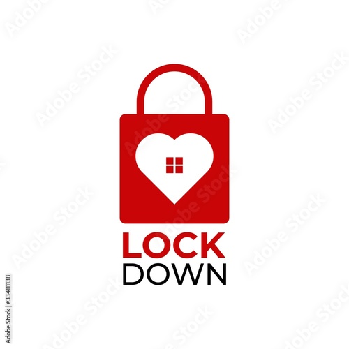Lock down and stay at home. lock down and Physical Distancing to avoid spreading the virus covid-19