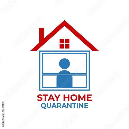 Lock down and stay at home. lock down and Physical Distancing to avoid spreading the virus covid-19