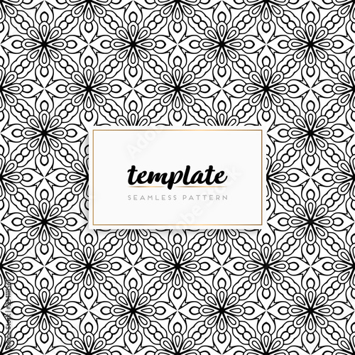 Colorful mandala seamless pattern vector