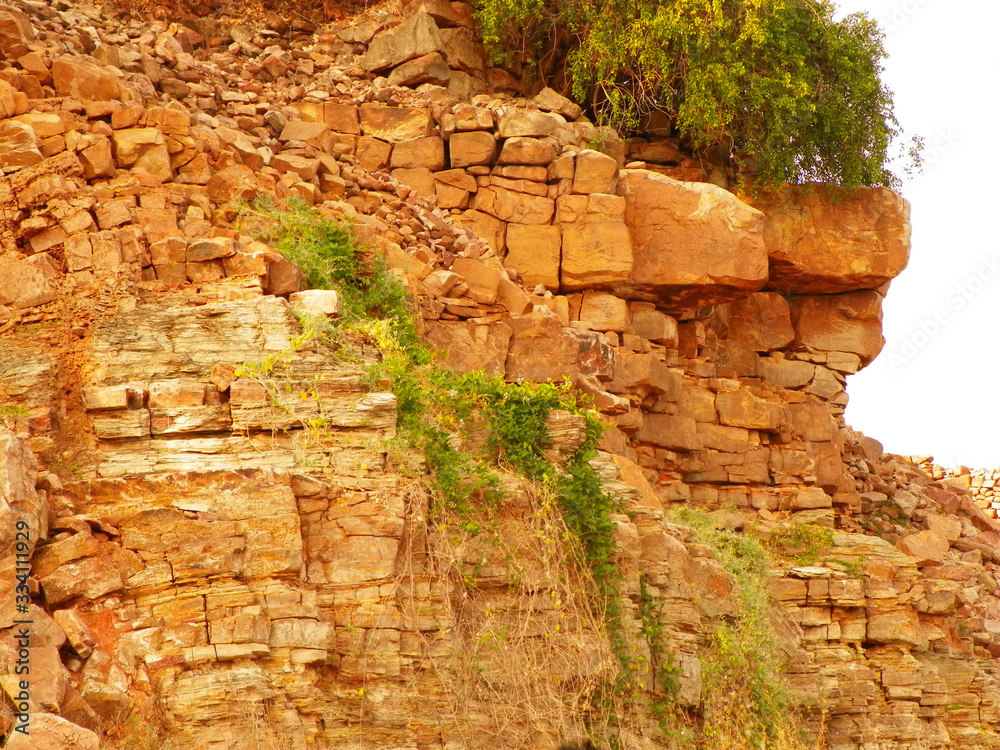 Canyon rock wall