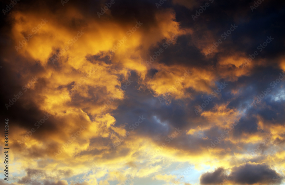 Clouds at sunset