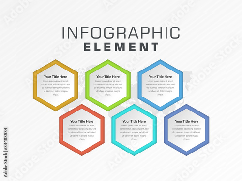Infographic Vector Template Business Marketing with Icons  and Numbers