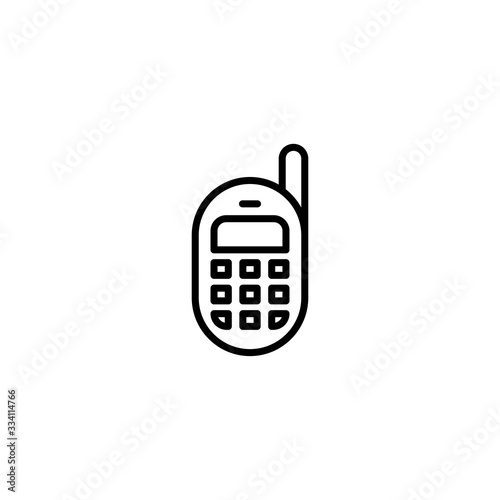 Smartphone icon. Phone vector icon. Trendy vintage Flat style for graphic design, Web site, UI. EPS10. Vector illustration