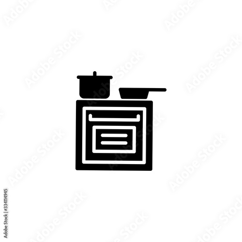Stove icon.  Stove icon vector cooking symbol. Isolated Oven Icon Symbol.