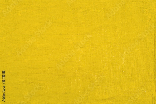 Yellow abstract paint green with a brush And textures of water color oil colour drawing lines on canvas background