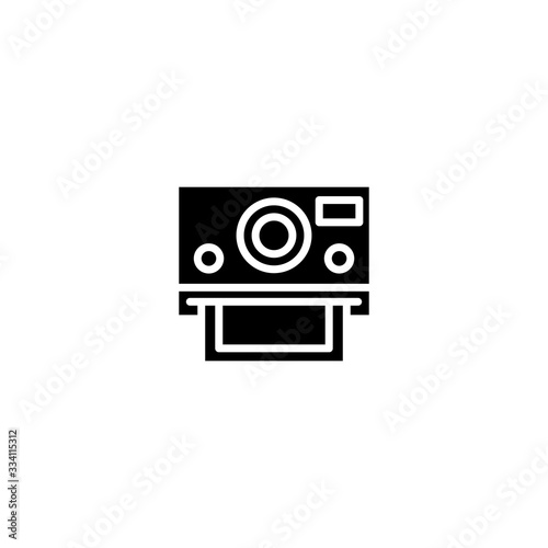 Camera icon, flat photo vector icon. Modern simple snapshot photography sign. Instant trendy symbol for web site design, mobile app. 