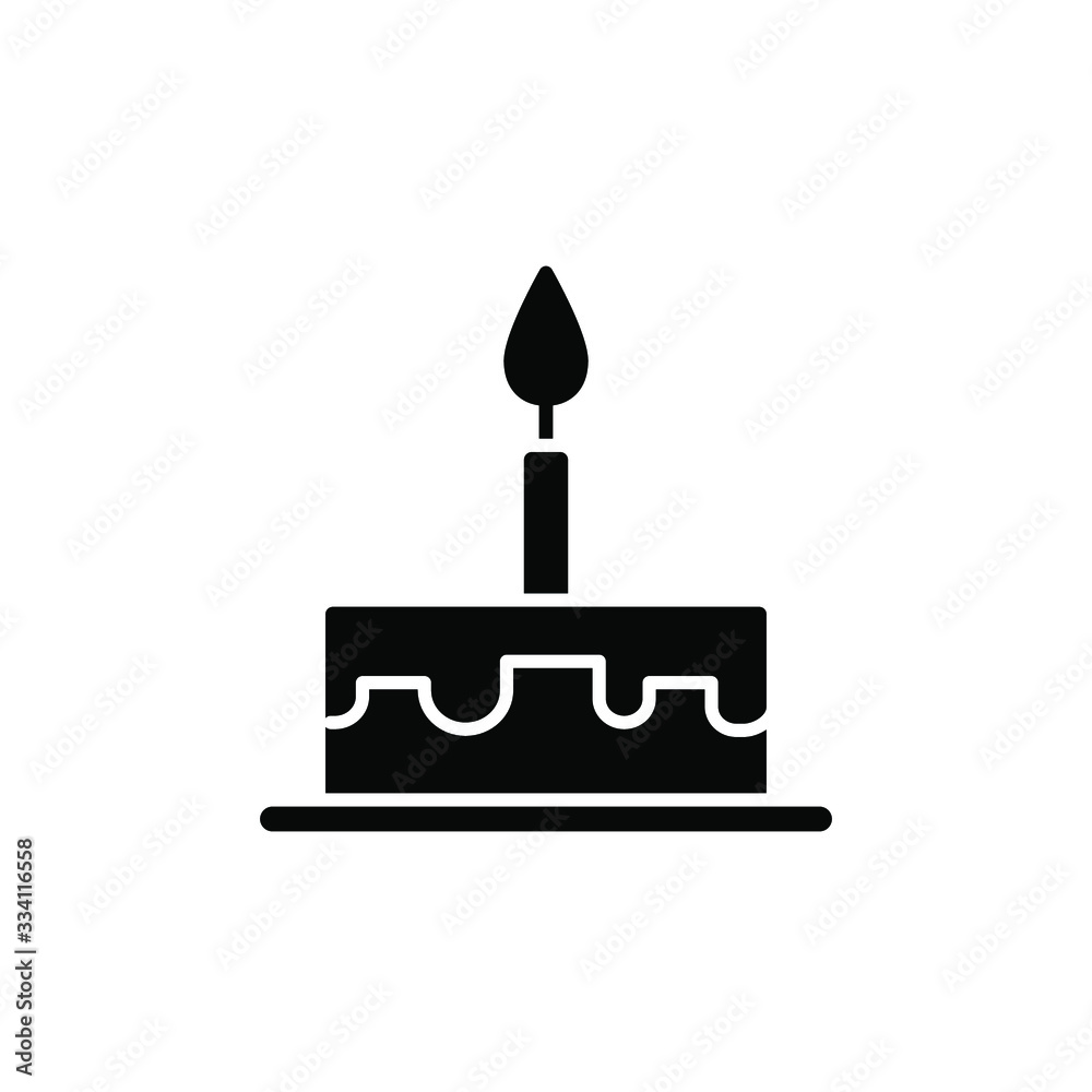 Birthday cake icon template Birthday cake icon template