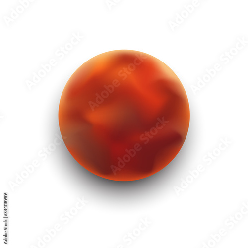 Abstract Red CircleShape Banner with Mesh