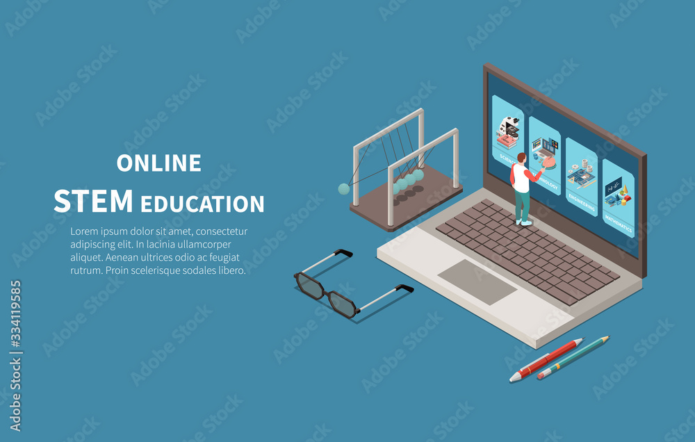 STEM Education Isometric Design STEM Education Isometric Design