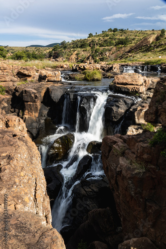 Waterfalls at the Potholes in Mpumalanga  South Africa