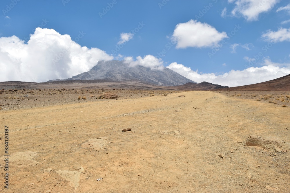 Scenic Mountain Landscapes against sky at Mount Kilimanjaro