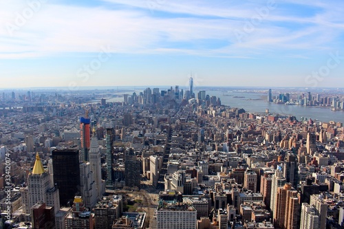 aerial view of new york