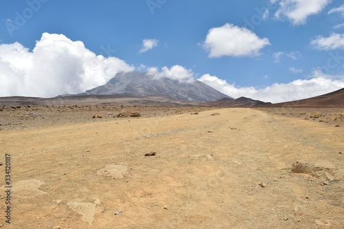 Scenic Mountain Landscapes against sky at Mount Kilimanjaro