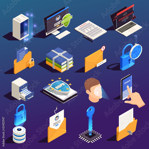 Data Protection Icon Set