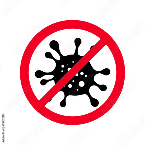Sign caution coronavirus. Stop coronavirus. Coronavirus outbreak. Coronavirus 2019-nC0V.