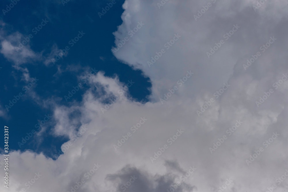 Fototapeta premium Dramatic clouds. Close view on clouds. Natural, not overprocessed.