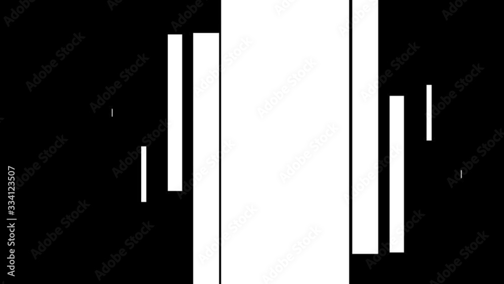 22 futuristic transition masks. Abstract motion graphics and animated background with white and black block figures. Transition monochrome masks templates 4K