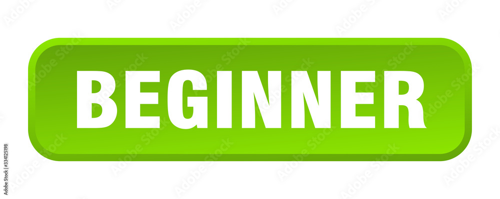 beginner button. beginner square 3d push button beginner button. beginner square 3d push button