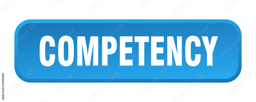 competency button. competency square 3d push button competency button. competency square 3d push button