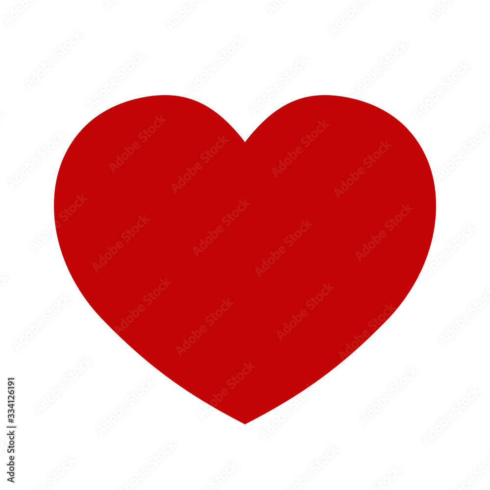 Vector heart icon on white background.Love emblem.Graphic design in the concept of love.Vector love symbol for Valentine's Day.Vector illustration.