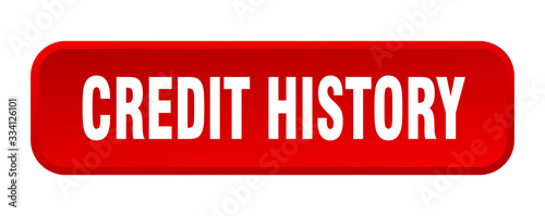 credit history button. credit history square 3d push button