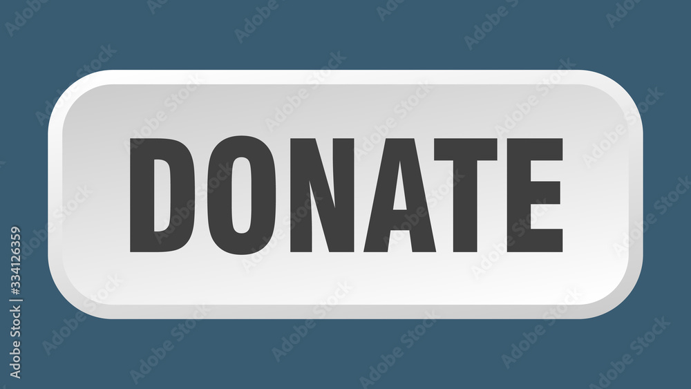 donate button. donate square 3d push button donate button. donate square 3d push button