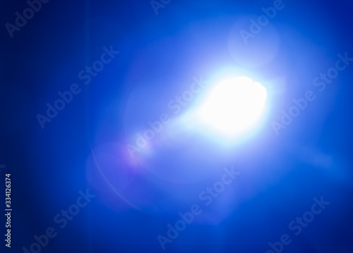 abstract blue light on black background