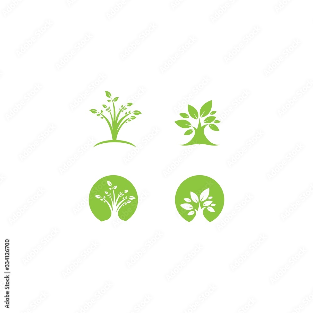Tree leaf vector logo design, eco-friendly concept Tree leaf vector logo design, eco-friendly concept