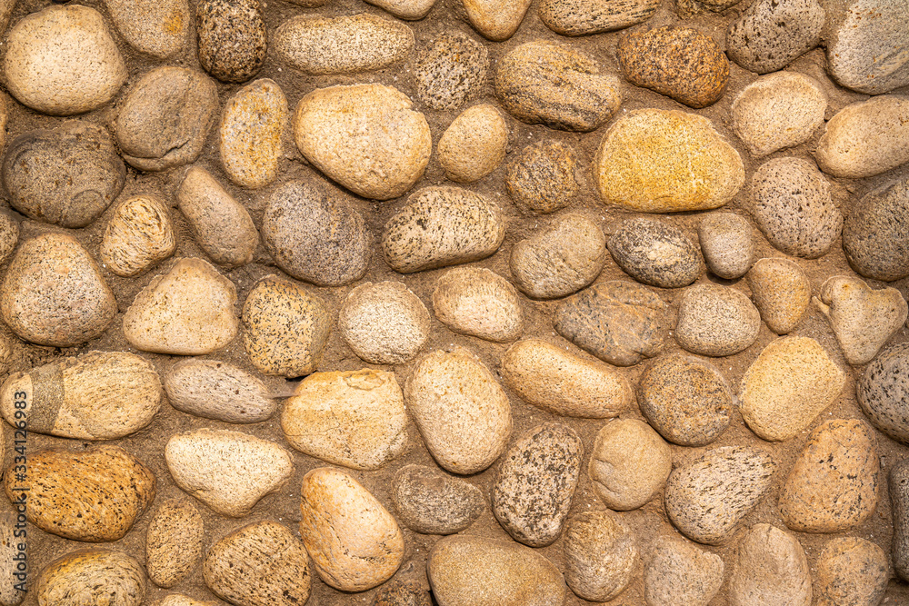 Natural stone background and texture of round and irregular size Natural stone background and texture of round and irregular size