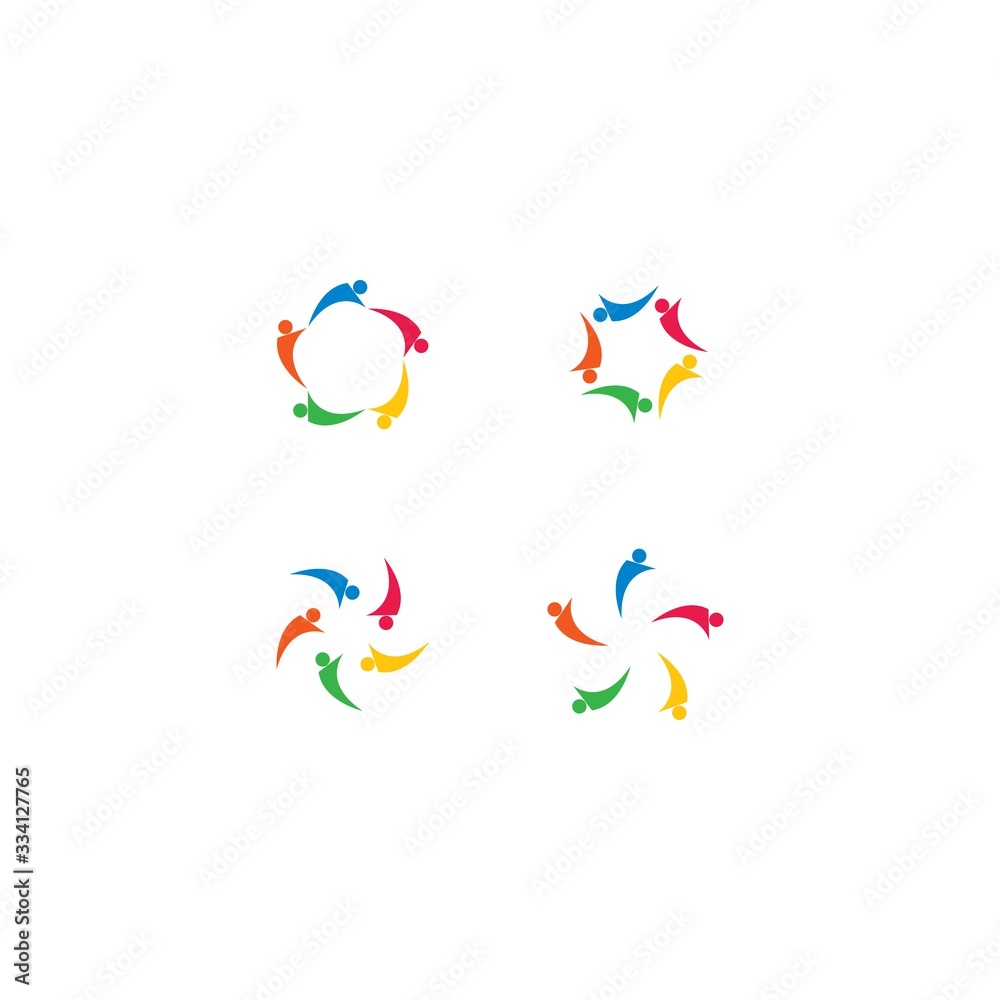 community logo template vector icon design