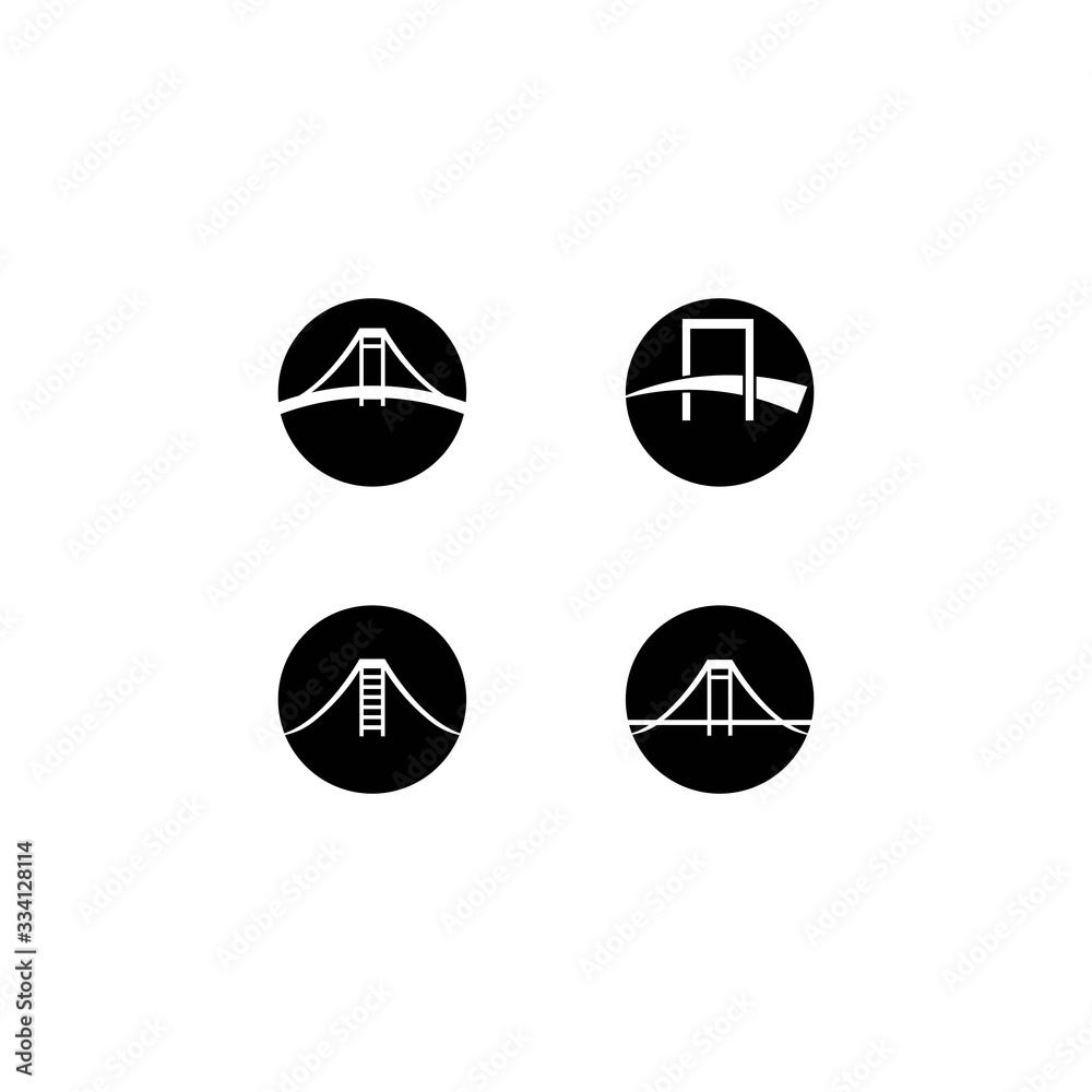 Bridge logo template vector icon design Bridge logo template vector icon design