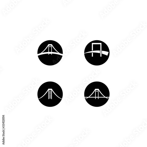 Bridge logo template vector icon design