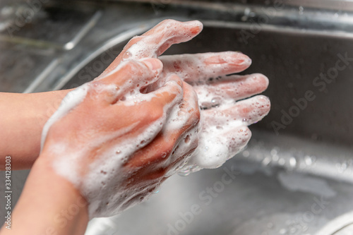 手洗い　新型コロナウィルス予防対策