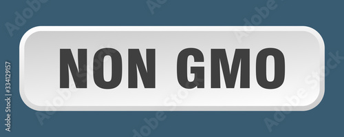 non gmo button. non gmo square 3d push button