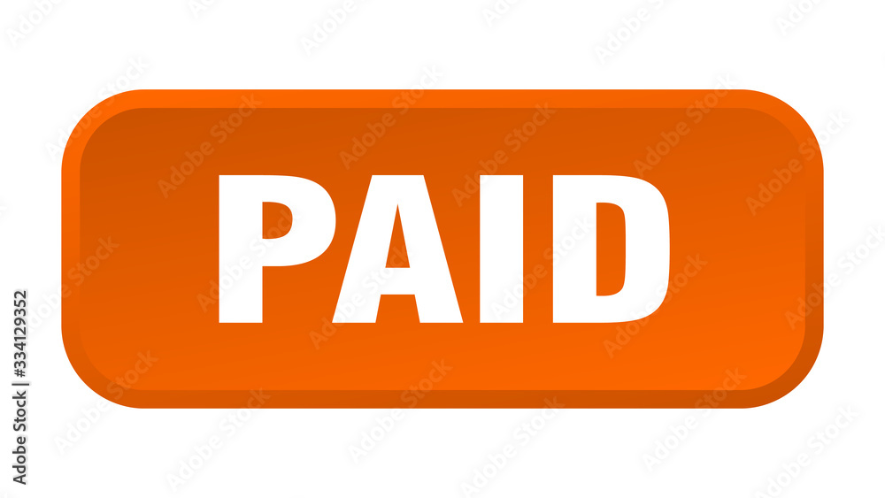 paid button. paid square 3d push button paid button. paid square 3d push button