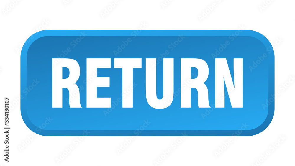 return button. return square 3d push button return button. return square 3d push button