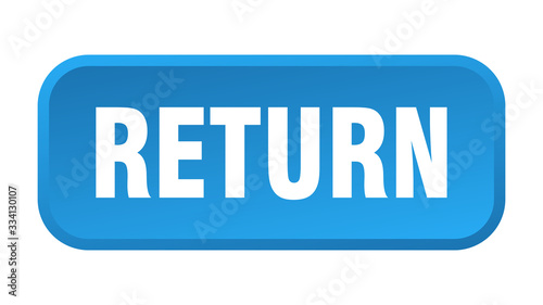 return button. return square 3d push button